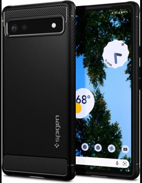 Etui Spigen Rugged Armor Google Pixel 6a Matná Černá