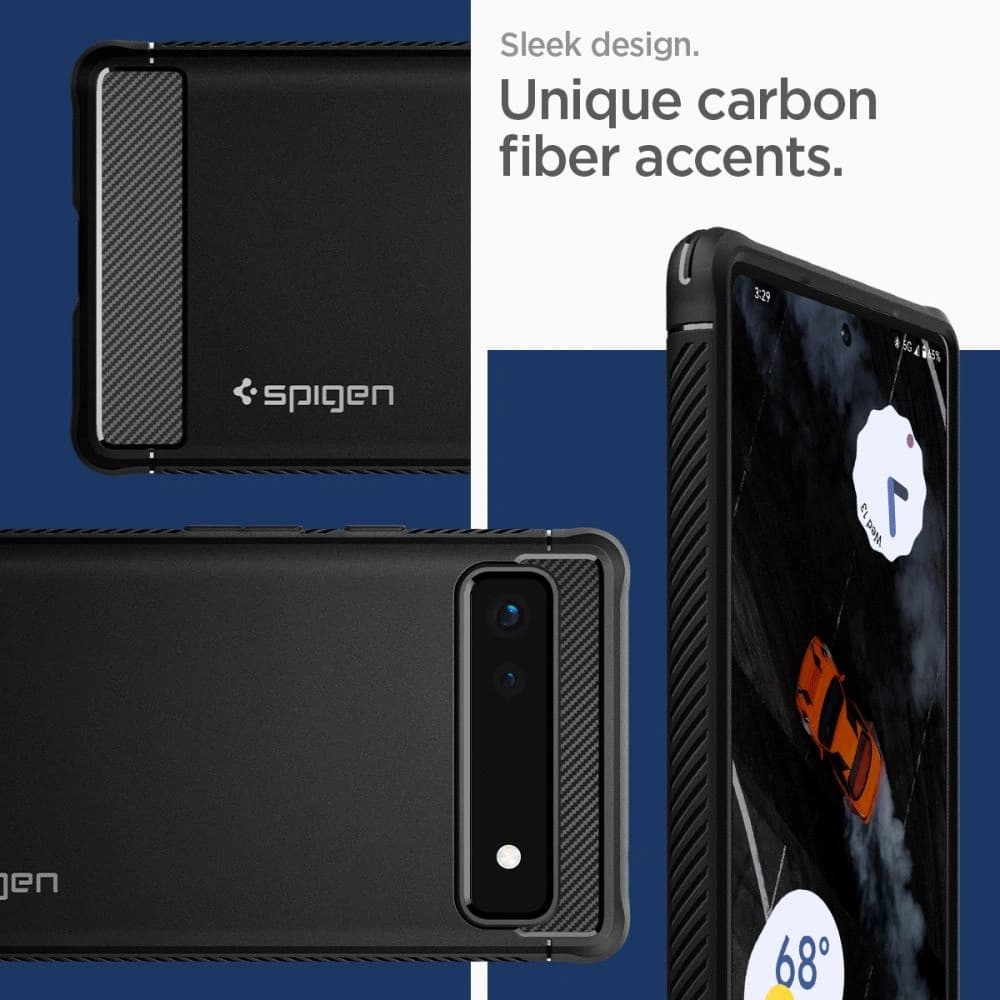 Case Spigen Rugged Armor Google Pixel 6a Matt Schwarz - 14