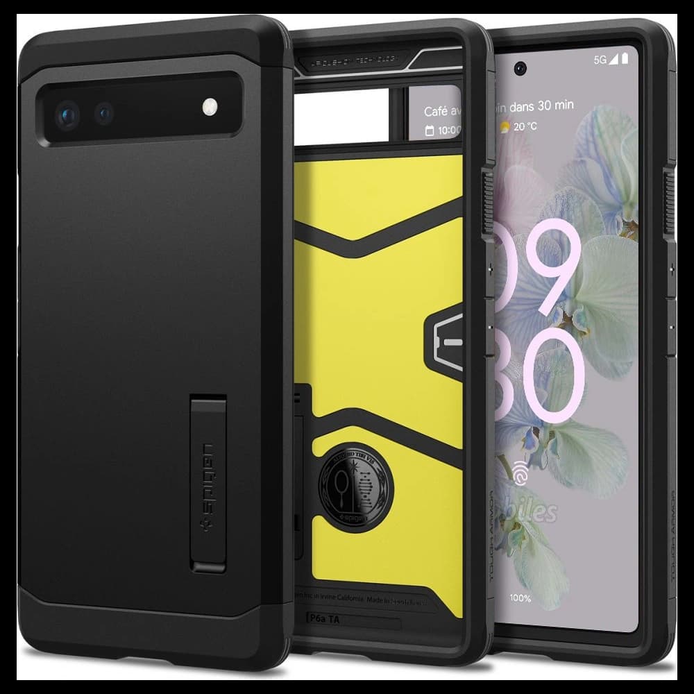 Case Spigen Tough Armor Google Pixel 6a Schwarz - 1