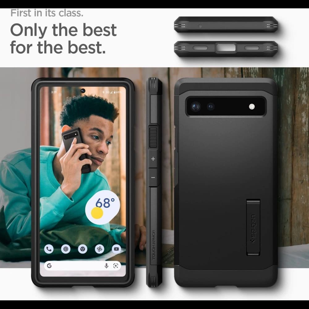 Case Spigen Tough Armor Google Pixel 6a Schwarz - 13