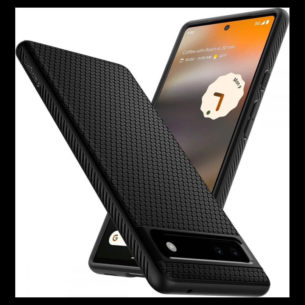 Case Spigen Liquid Air Google Pixel 6a Matt Schwarz - 7
