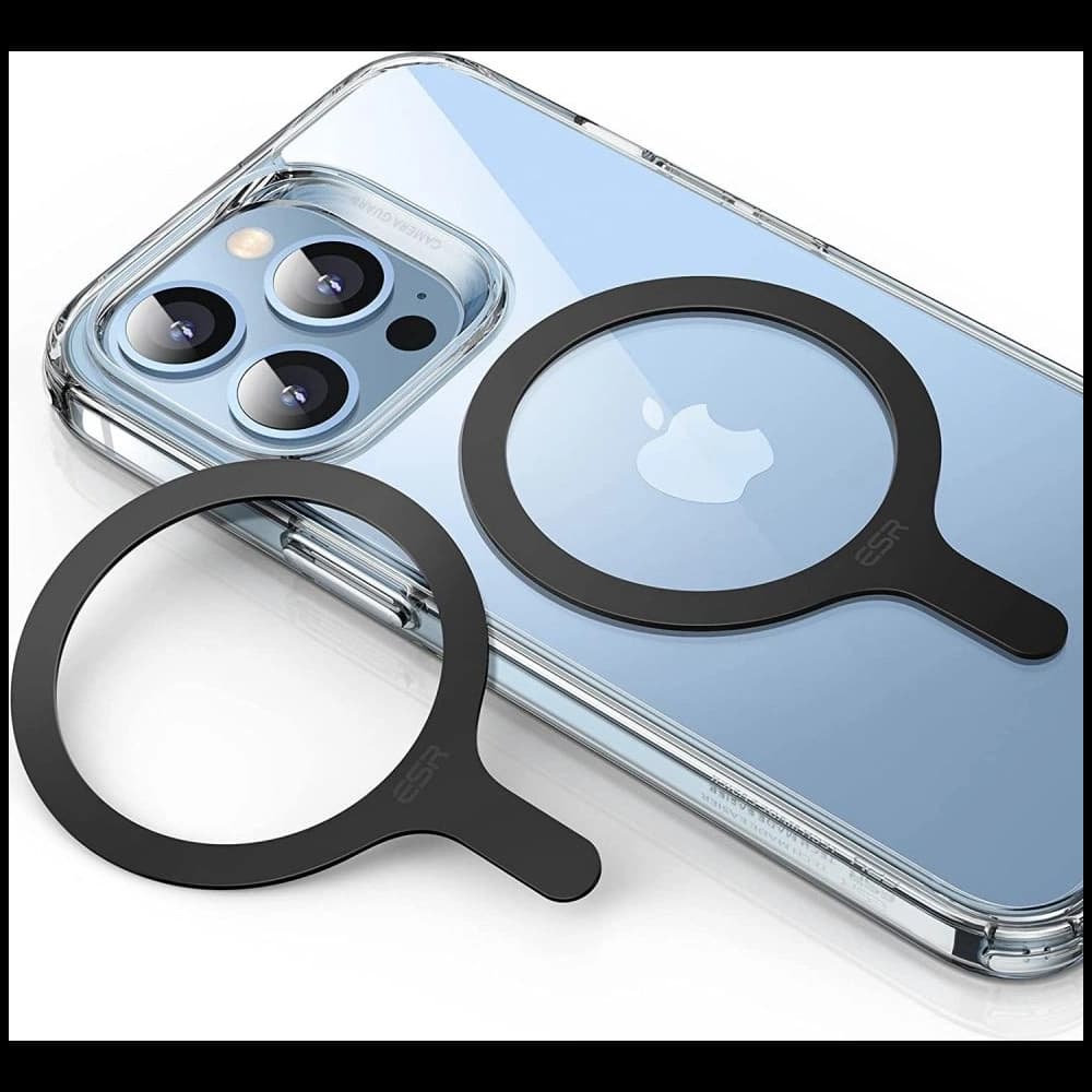 Mágneses gyűrűk ESR Halolock MagSafe Universal Magnetic Ring Black [2 PACK] - 1