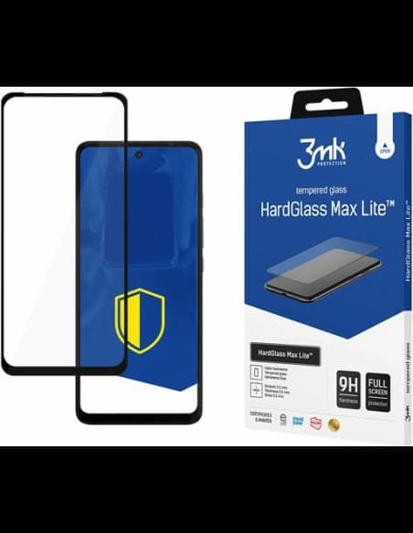 Gehärtetes Glas 3MK HardGlass Max Lite Motorola Moto G60/G60s schwarz