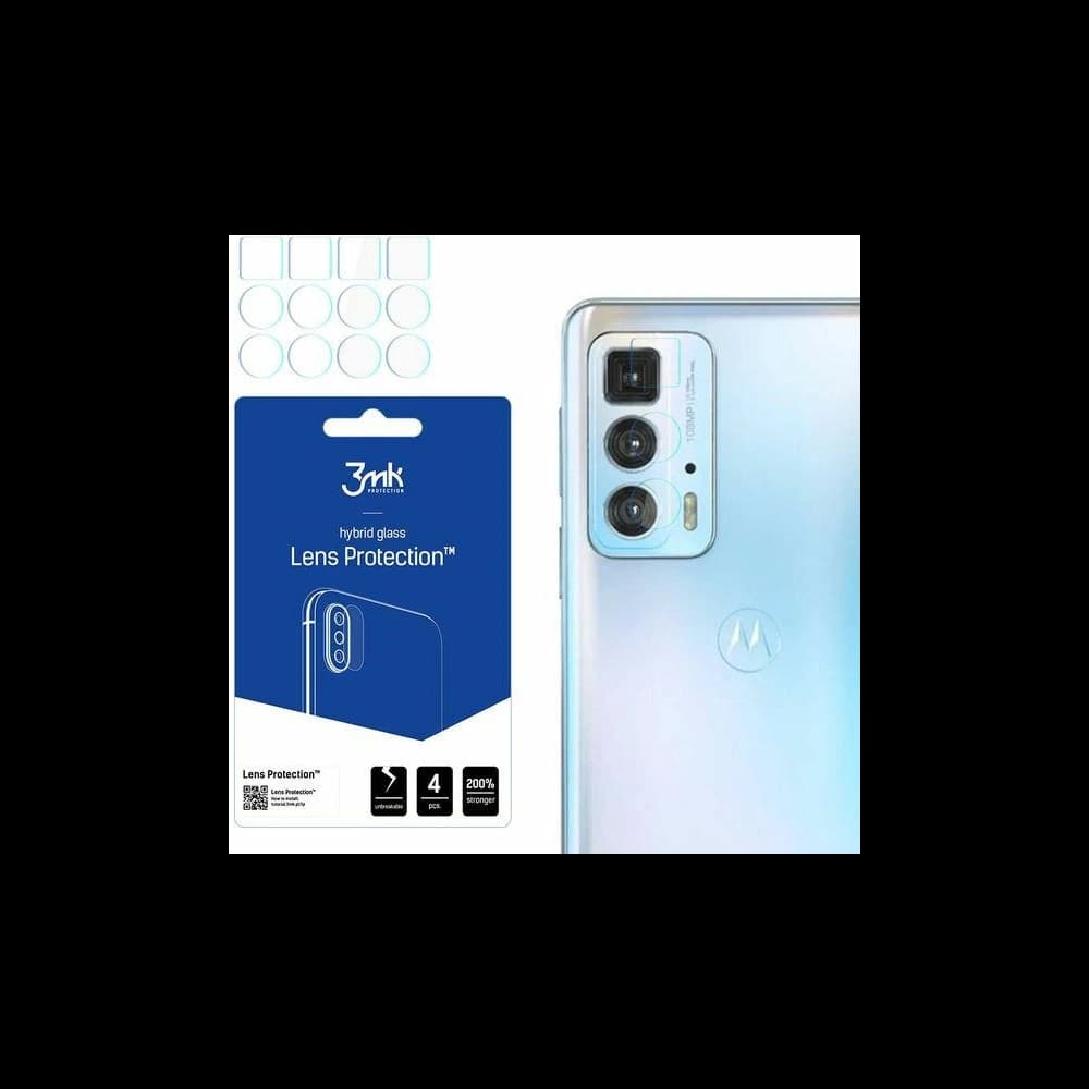Hybridní sklo na objektiv fotoaparátu 3MK Lens Protection Motorola Edge 20 [4 PACK] - 1