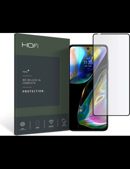 Gehärtetes Glas Hofi Glass Pro+ Motorola Moto G52/G82 5G Schwarz