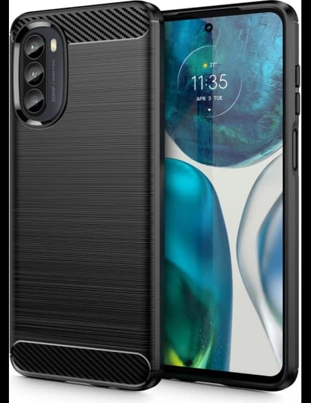 Case Tech-Protect TPUCarbon Motorola Moto G52/G82 5G Schwarz