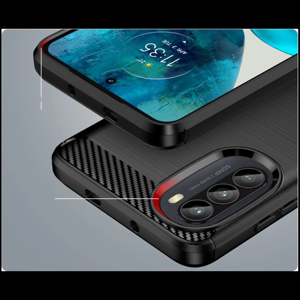 Case Tech-Protect TPUCarbon Motorola Moto G52/G82 5G Schwarz - 6