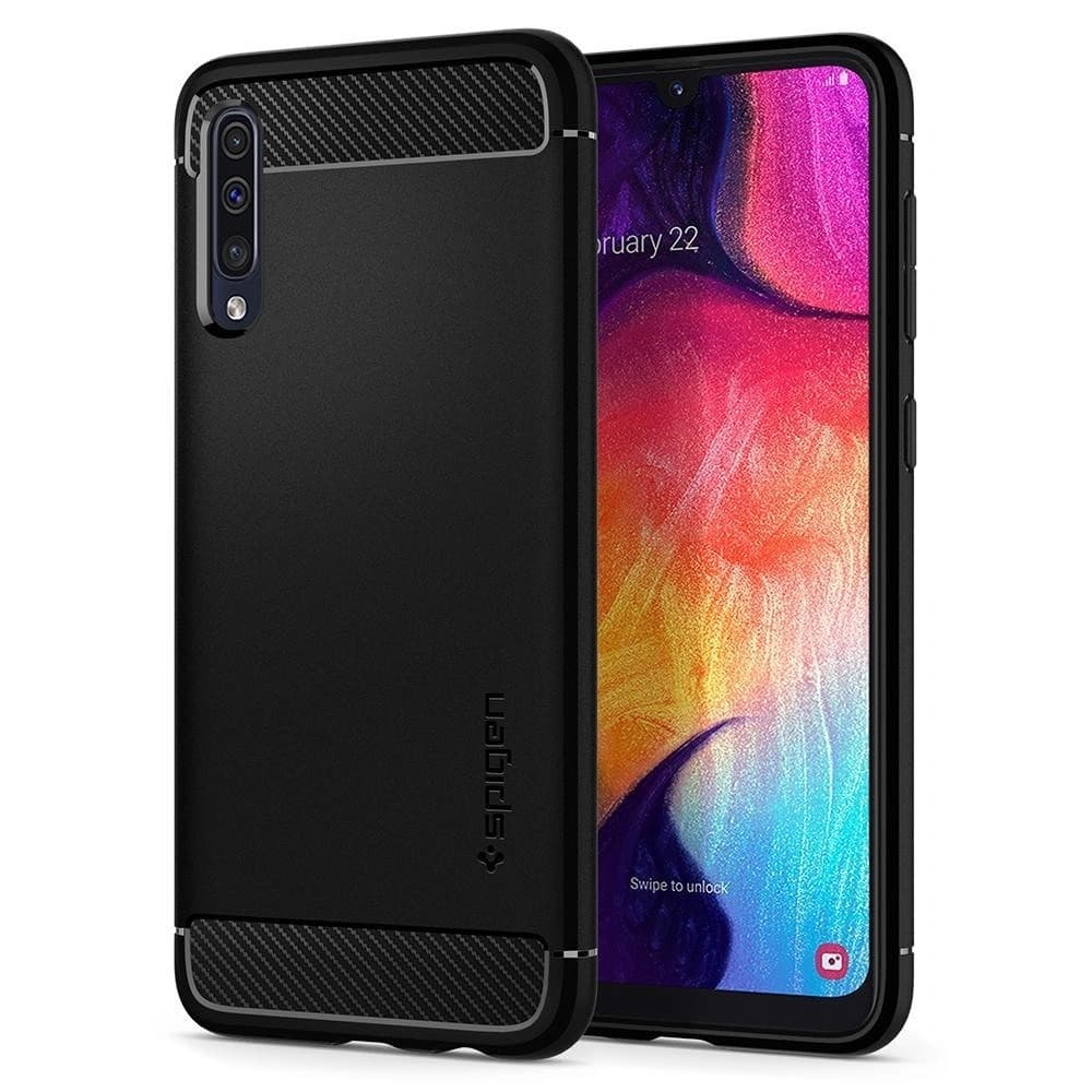 Case Spigen Rugged Armor Samsung Galaxy A30s/A50/A50s Schwarz - 1