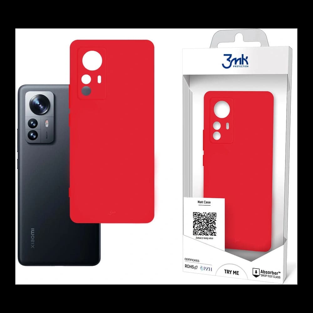 Etui 3MK Matt Case Xiaomi 12 Pro căpșună/strawberry