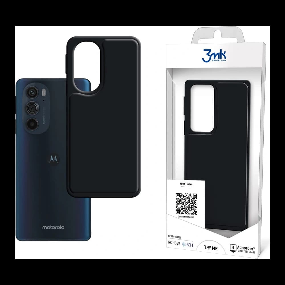 3MK Matt Case Motorola Edge 30 Pro black