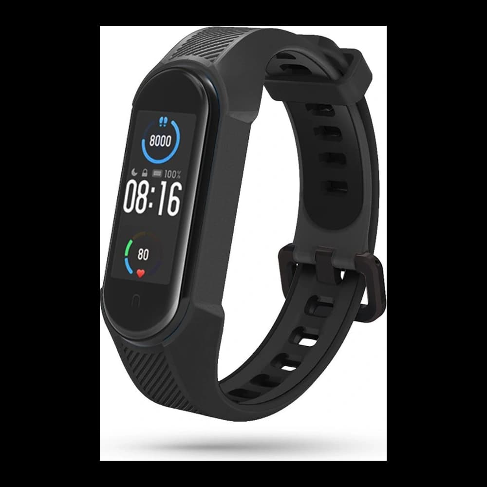 Pasek Tech-Protect Armour Xiaomi Mi Band 5/6/6 NFC/7 Fekete