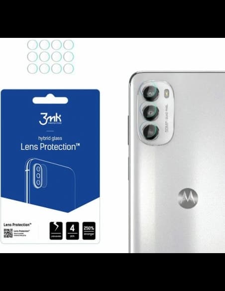 Hârtie hibridă pentru obiectivul aparatului 3MK Protecție pentru lentile Motorola Moto G82 5G [4 PACK]