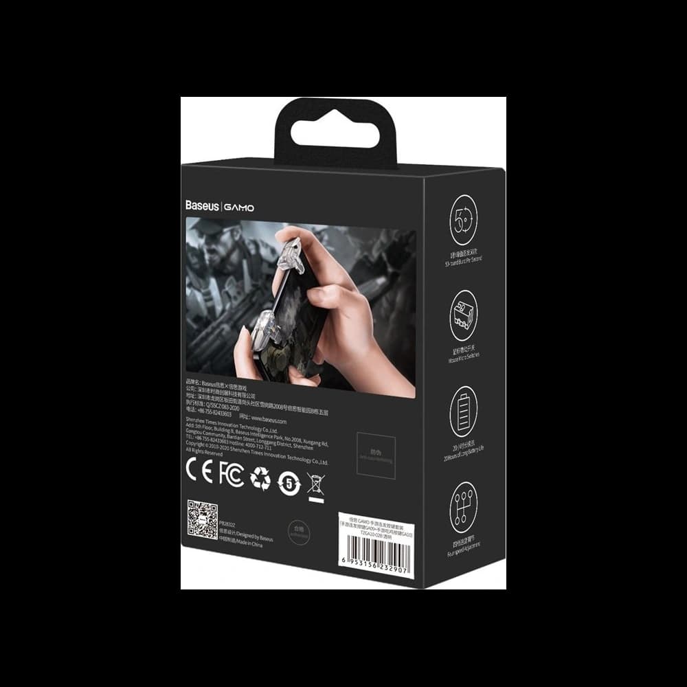 Baseus GAMO GA10 gaming buttons for the phone pad gamepad joystick transparent - 6