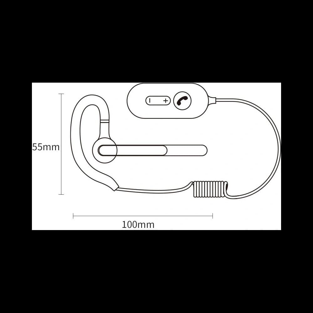 Fülhallgató Baseus Covo Bluetooth 5.0 hangvezérléssel fekete - 8