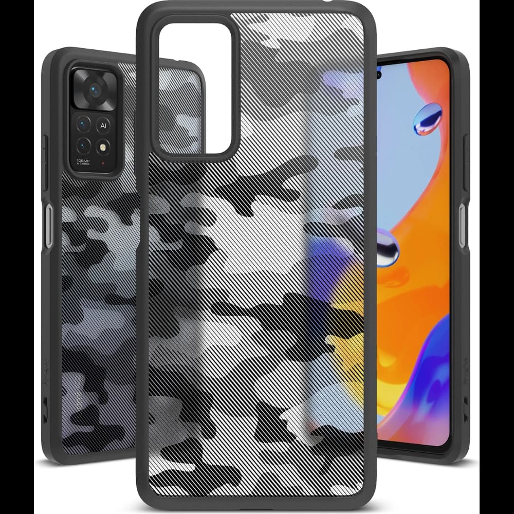 Etui Ringke Fusion Redmi Note 11 Pro/11E Pro Camo (Moro) černá - 2