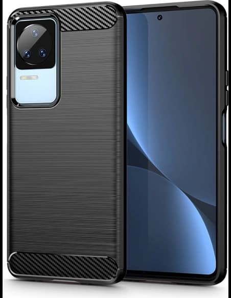 Etui Tech-Protect TPUCarbon POCO F4 5G Fekete