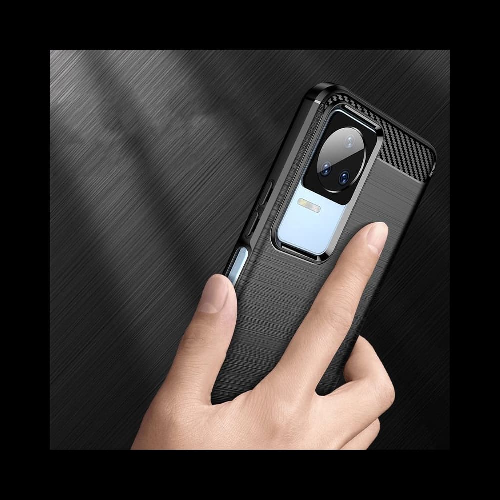 Hülle Tech-Protect TPUCarbon POCO F4 5G Schwarz - 6