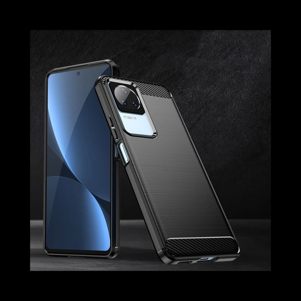 Hülle Tech-Protect TPUCarbon POCO F4 5G Schwarz - 7