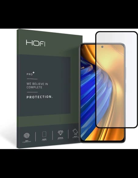 Edzett üveg Hofi Glass Pro+ POCO F4 5G Fekete