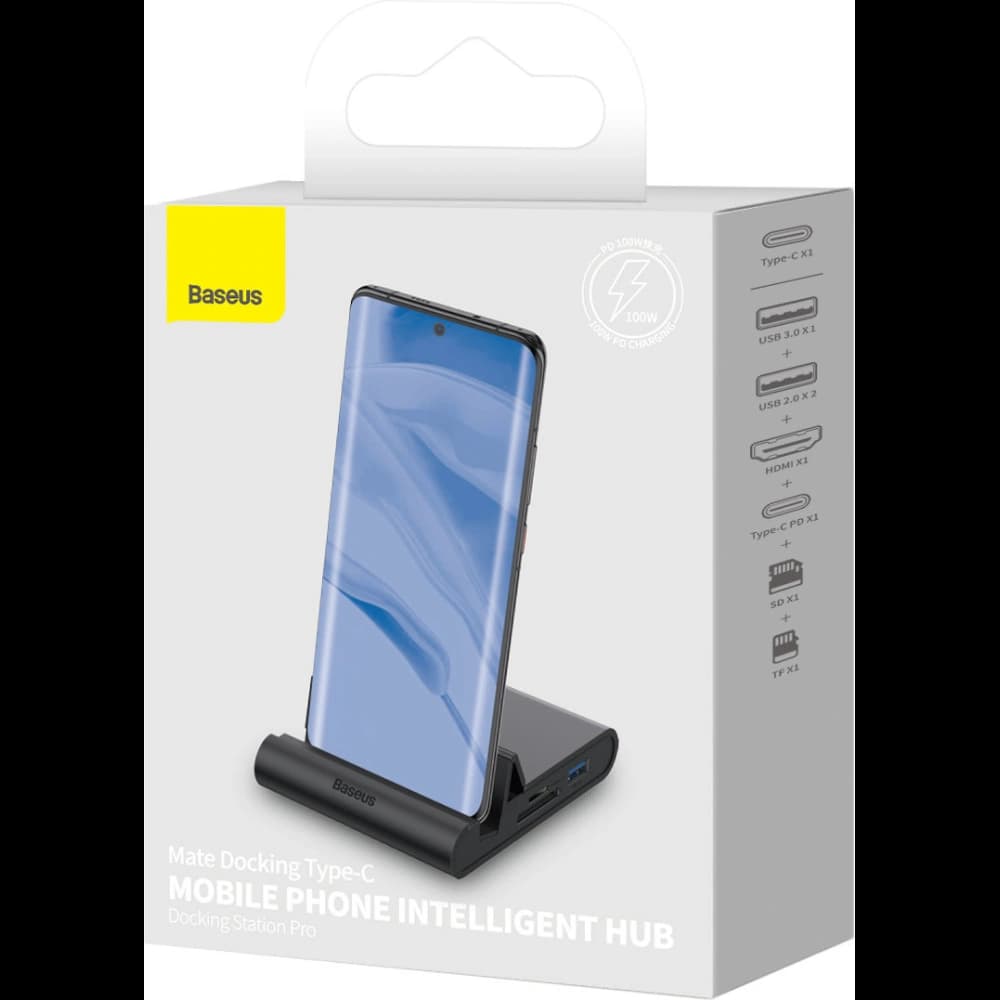 Stacja dokująca Baseus Mate USB-C HUB czarny - 5