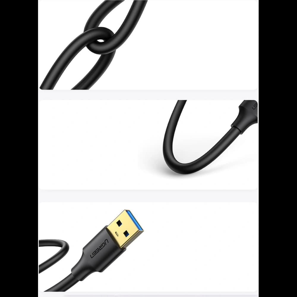 Cablu UGREEN US128 USB 3.2 Gen 1 3m negru - 8