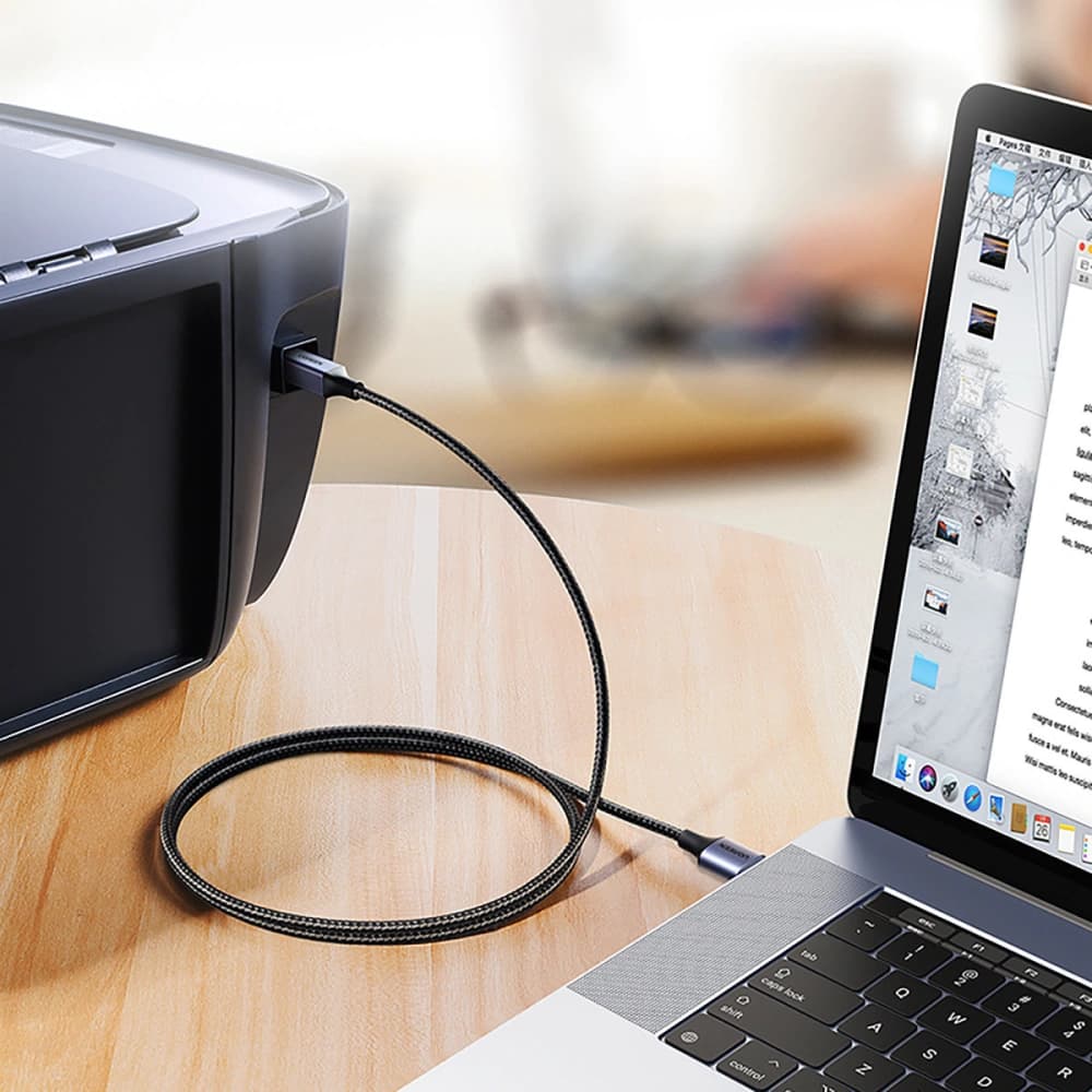 UGREEN US369 USB-B nyomtató kábel (férfi) - USB 2.0 (férfi) 480Mbps 5m fekete - 4