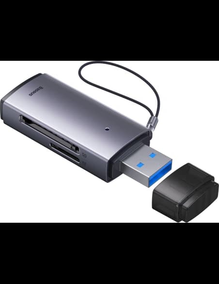 Cititor de carduri SD/TF Baseus Lite Series USB gri