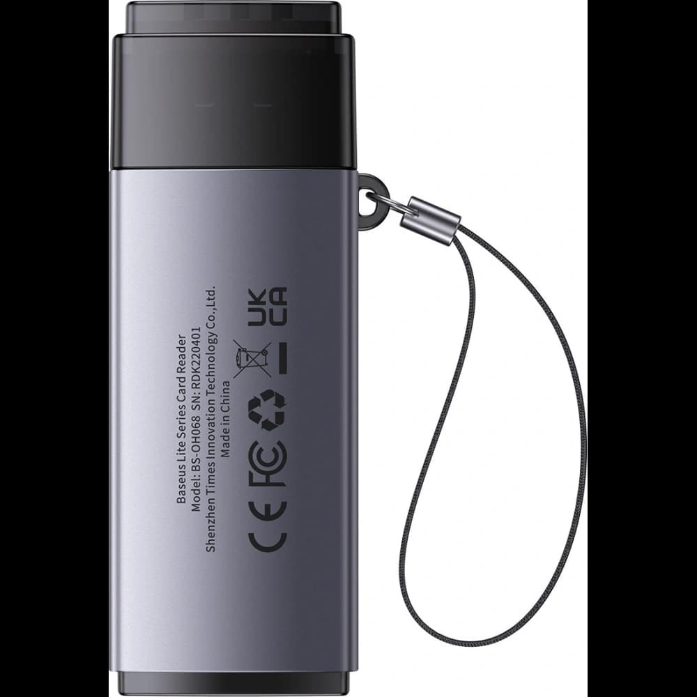Cititor de carduri SD/TF Baseus Lite Series USB gri - 4