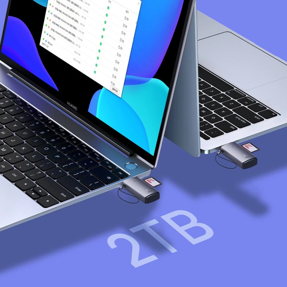 Cititor de carduri SD/TF Baseus Lite Series USB gri - 12