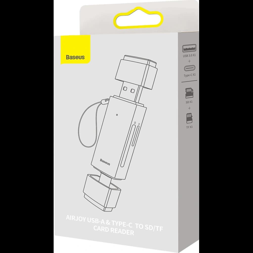 Cititor de carduri SD/TF Baseus Lite Series USB-A/USB-C gri - 5