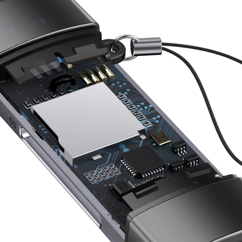 Cititor de carduri SD/TF Baseus Lite Series USB-A/USB-C gri - 7