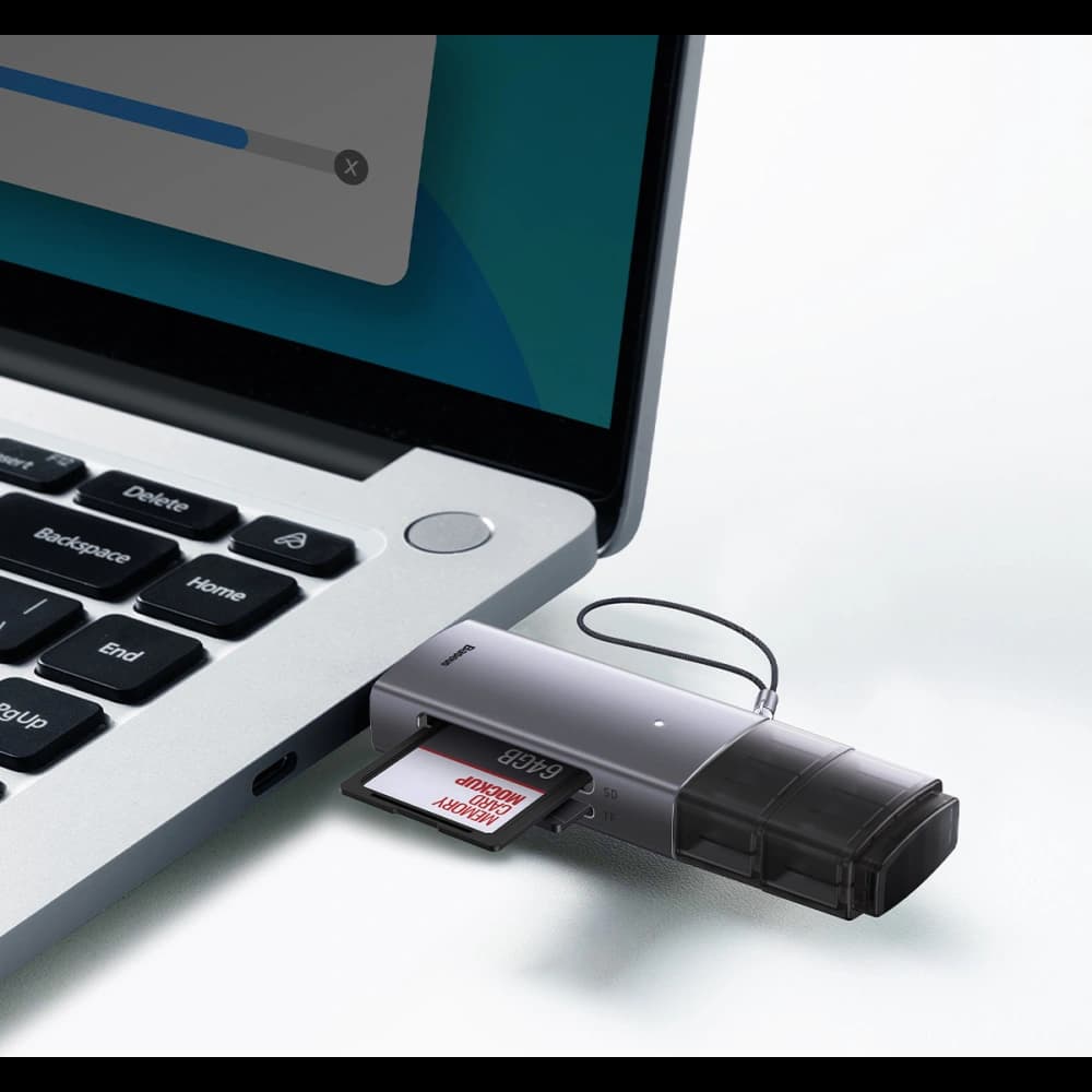 Cititor de carduri SD/TF Baseus Lite Series USB-A/USB-C gri - 9