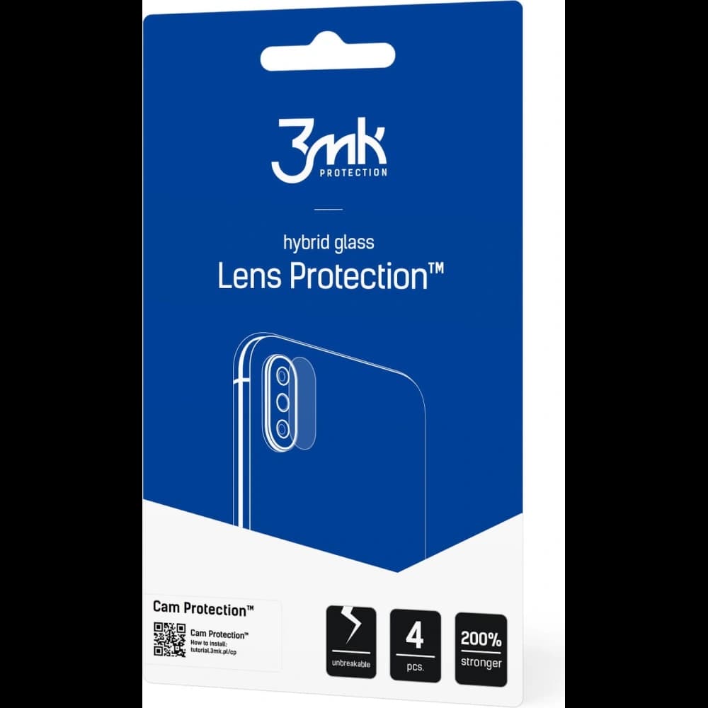 Hybrides Glas für das Kameraobjektiv 3MK Lens Protection POCO F4 5G [4 PACK] - 2