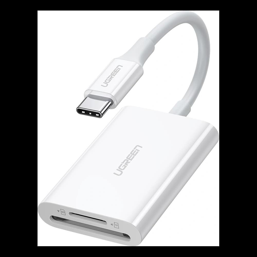 Cititor de carduri SD/microSD/TF UGREEN CM265 USB-C 3.2 Gen 1 alb - 1