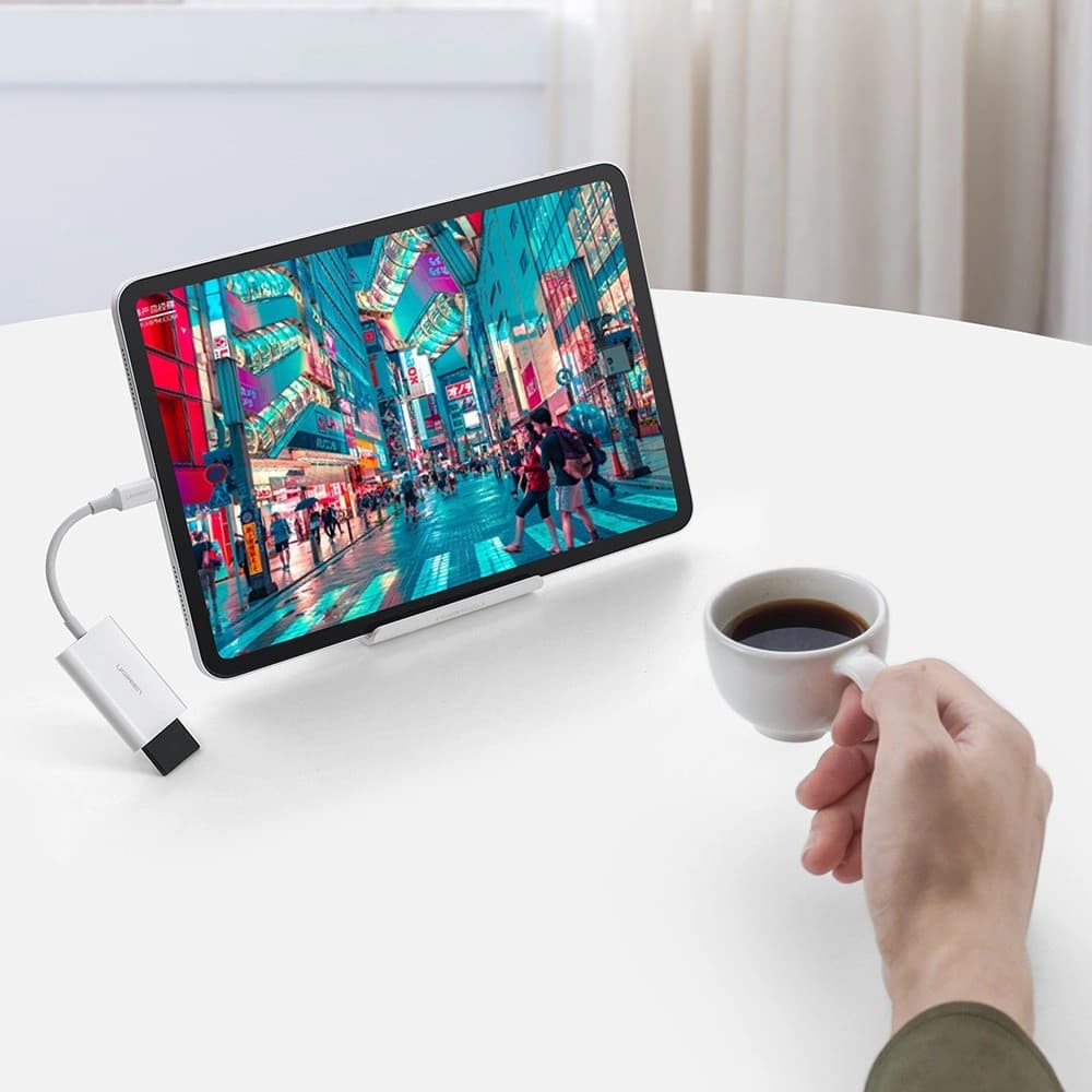 Cititor de carduri SD/microSD/TF UGREEN CM265 USB-C 3.2 Gen 1 alb - 4