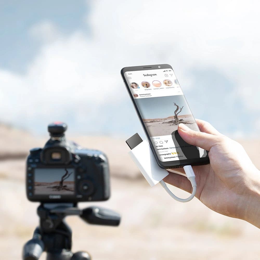 Cititor de carduri SD/microSD/TF UGREEN CM265 USB-C 3.2 Gen 1 alb - 5