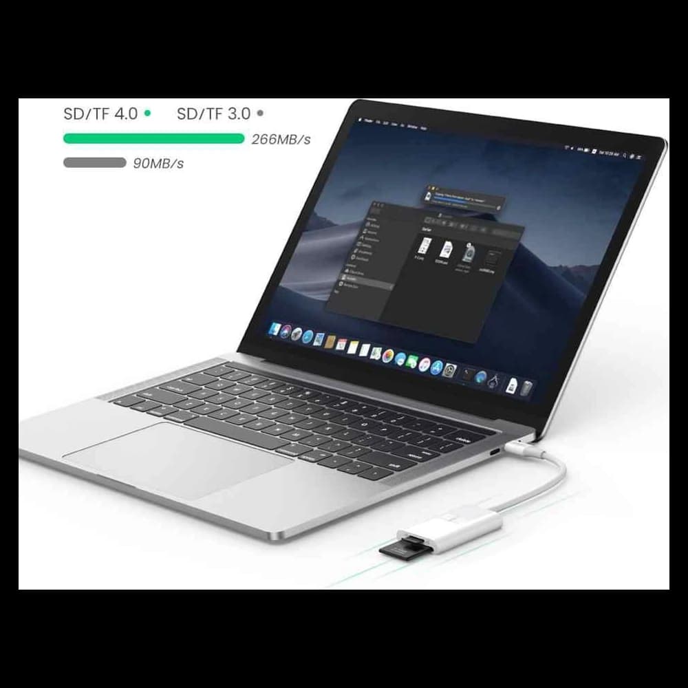 Cititor de carduri SD/microSD/TF UGREEN CM265 USB-C 3.2 Gen 1 alb - 9