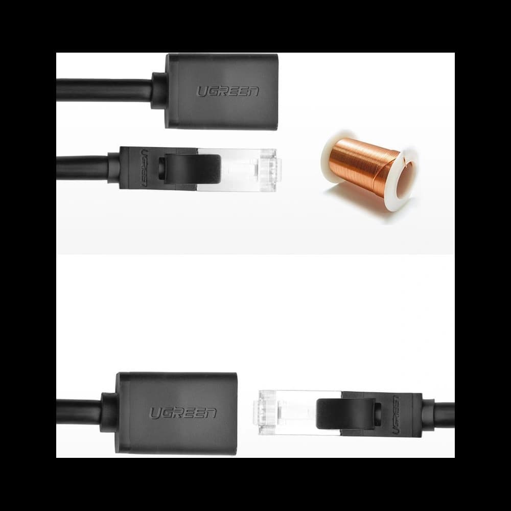 Prodlužovač UGREEN NW112 Ethernet RJ45 Cat 6 FTP 1000Mbps 5m černý - 7
