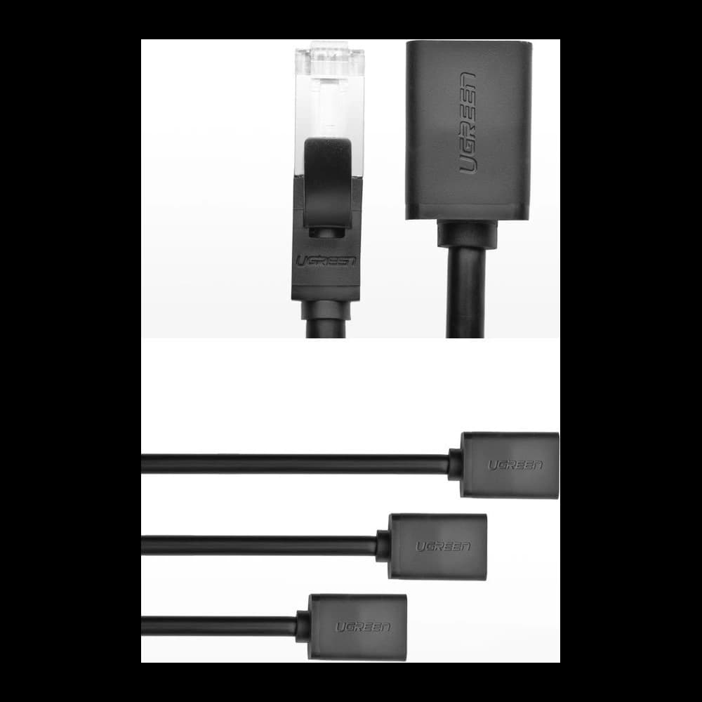 Prodlužovač UGREEN NW112 Ethernet RJ45 Cat 6 FTP 1000Mbps 5m černý - 10