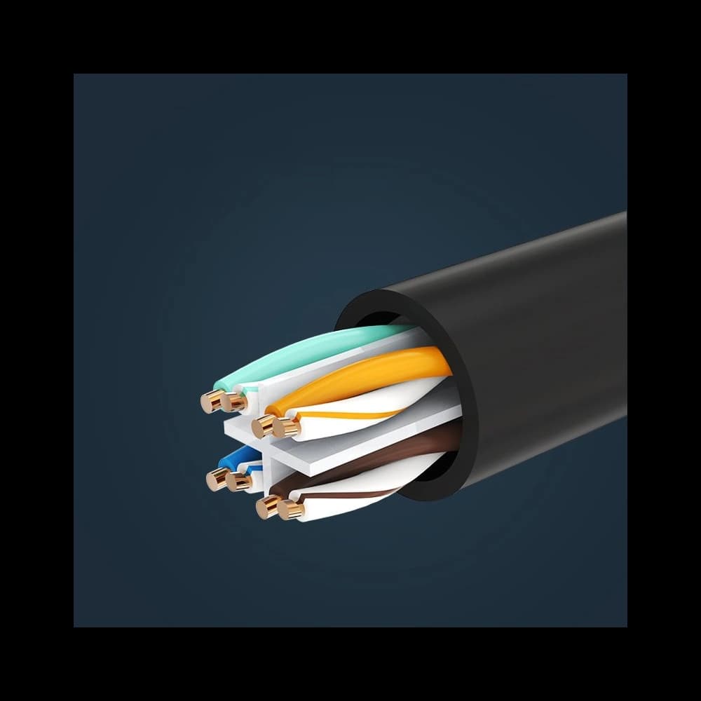 Prodlužovač UGREEN NW112 Ethernet RJ45 Cat 6 FTP 1000Mbps 5m černý - 12