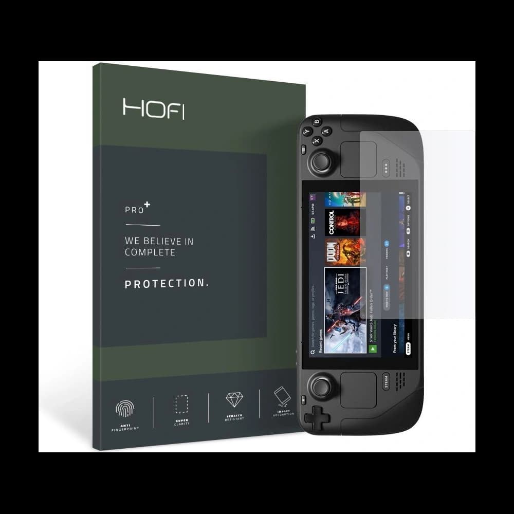 Hofi Glass Pro+ Valve Steam Deck LCD / OLED Clear - 1