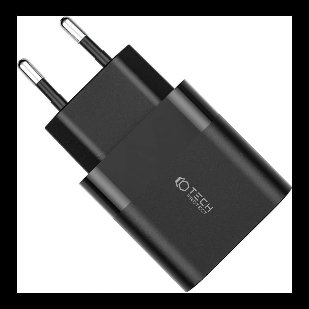 Tech-Protect C30W 2-port Network Charger PD 30W QC 3.0 Black - 3