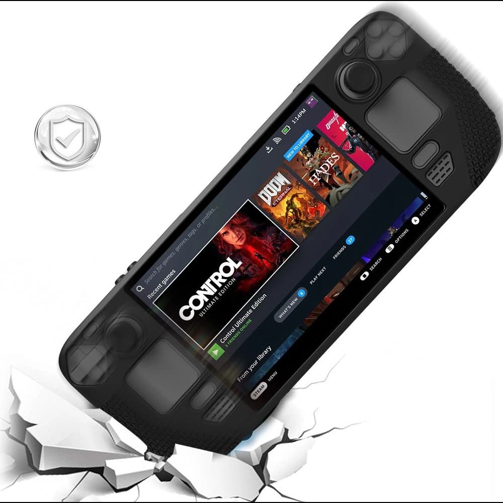 Etui Tech-Protect TPUCarbon Valve Steam Deck LCD / OLED Negru - 8