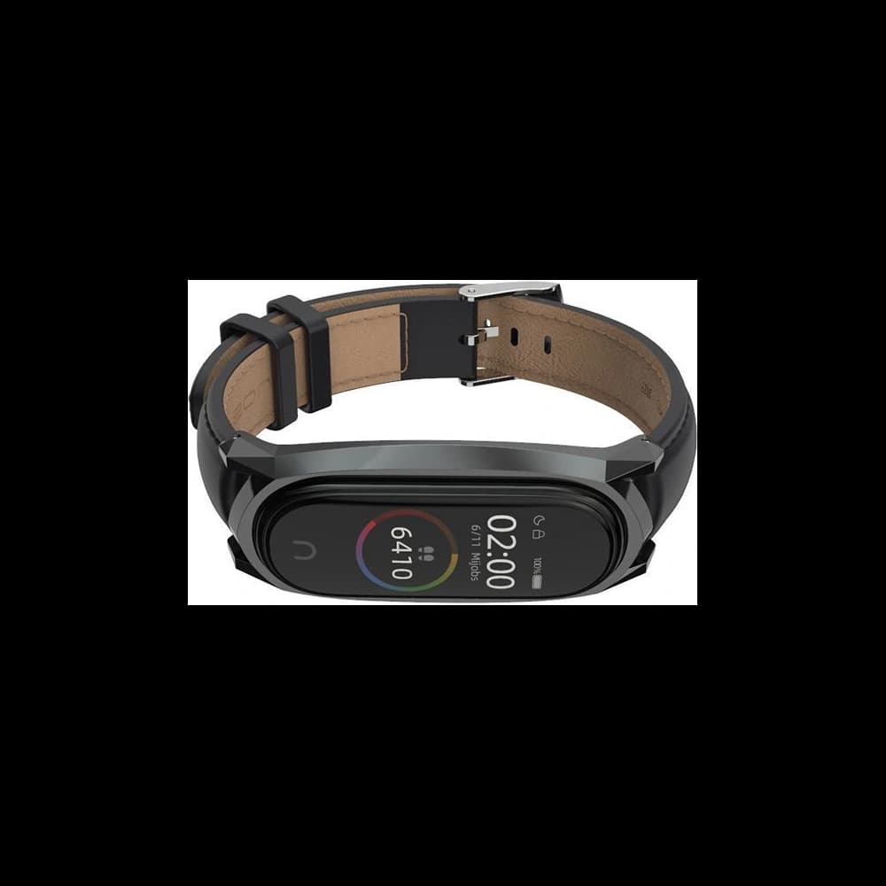 Páska Tech-Protect Herms Xiaomi Mi Band 7 Černá - 3