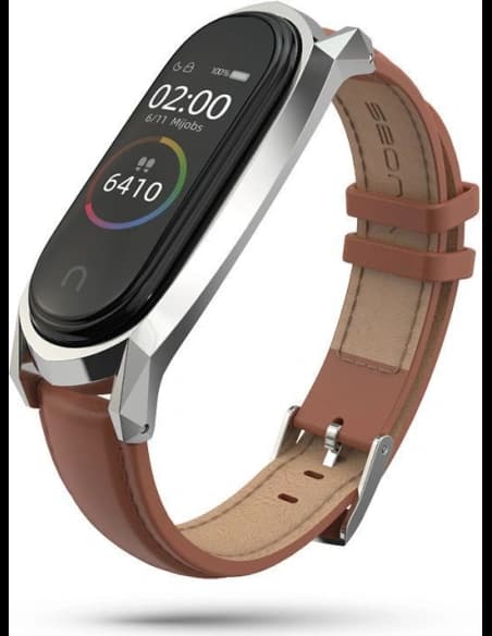 Pasek Tech-Protect Herms Xiaomi Mi Band 7 Hnědý