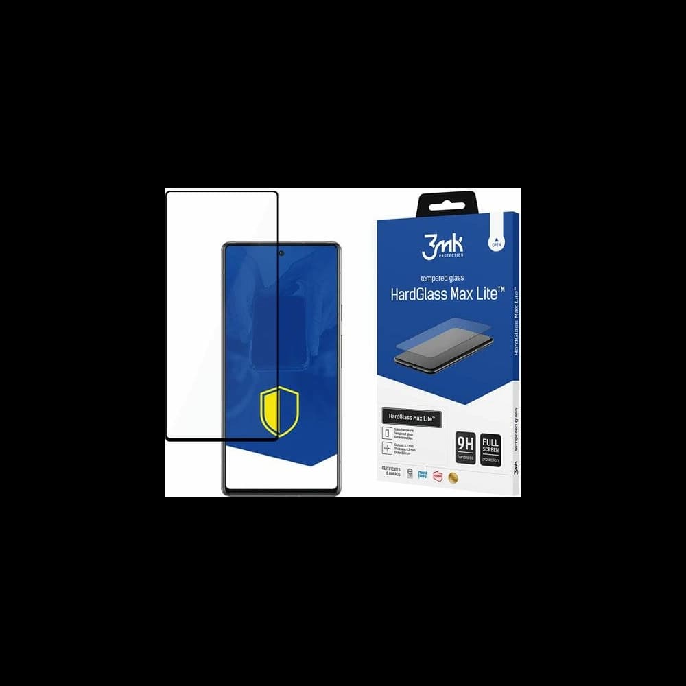 Tvrdé sklo 3MK HardGlass Max Lite Google Pixel 6a černé