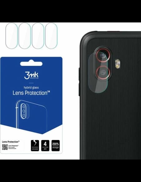 Hybrides Glas für das Kameraobjektiv 3MK Lens Protection Samsung Galaxy XCover 6 Pro [4 PACK]