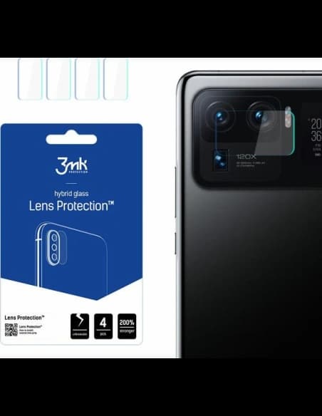 Hybridglas für Kameraobjektiv 3MK Lens Protection Xiaomi Mi 11 Ultra 5G [4 PACK]