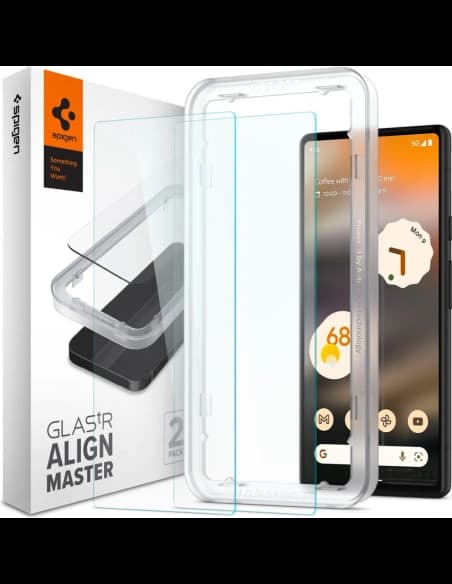 Tvrzené sklo Spigen GLAS.tR Slim AlignMaster Google Pixel 6a [2 PACK]