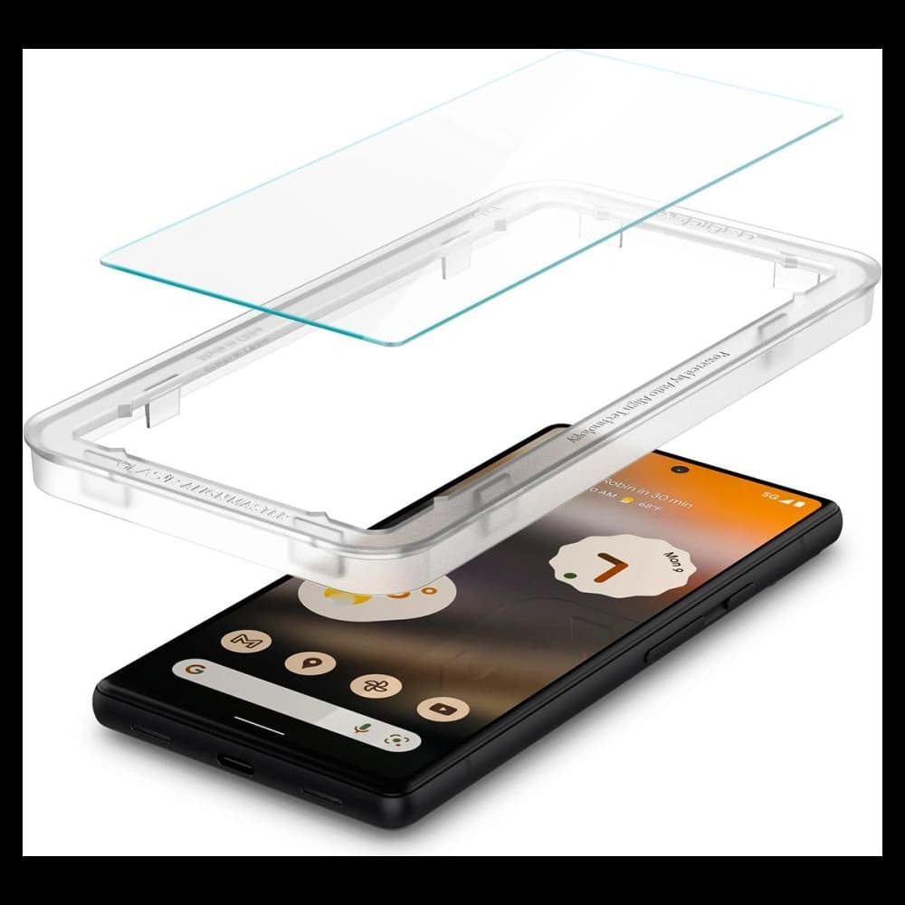Gehärtetes Glas Spigen GLAS.tR Slim AlignMaster Google Pixel 6a [2 PACK] - 5